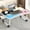 Random Color, variant on Portable Foldable Lap Desk w/Cup Holder, Drawer, USB, Fan & Light for Laptop, Breakfast in Bed, Reading & Writing