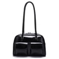 thumbnail image 2 of Bolso Retro Cuero Encerado Con Aceite para Mujer Bandolera Mano Color, 2 of 5