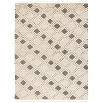 SAFAVIEH Kenya Maximillian Trellis Area Rug, Ivory/Black, 9' x 12'