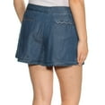thumbnail image 4 of MAX STUDIO Womens Blue Pleated Casual Short 6, 4 of 4