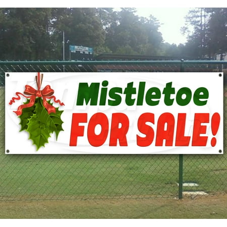 Mistletoe 13 Oz Heavy Duty Vinyl Banner With 4 Grommets Walmart Com