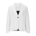 thumbnail image 3 of cocolona Blazers Women Business Casual Office Work Jacket Fall Long Sleeve Button Open Front Suit Coat S-2XL, 3 of 5