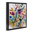 thumbnail image 2 of Stupell Industries Contemporary Garden Jewels Abstract Flowers Black Floating Frame Canvas Art, 25 x 25, by Carol Robinson, 2 of 7