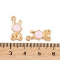 thumbnail image 4 of Light Gold Plated Alloy Enamel Pendants Cadmium Free Lead Free Rabbit Charm Mixed Color 18x8.5x3mm Hole: 2mm, 4 of 4