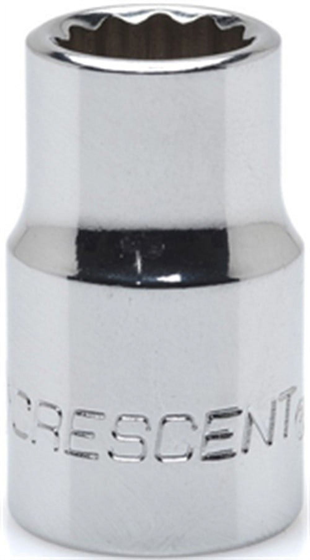 Crescent Csas7 Steckschlüssel-Set SAE – Mit Surface-Drive-Technologie, Aus Chrom-Vanadium-Stahl, Nickelverchromt