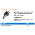 thumbnail image 2 of Ignition Distributor - Compatible with 1990 - 1991 Dodge Ram 50 3.0L V6, 2 of 2