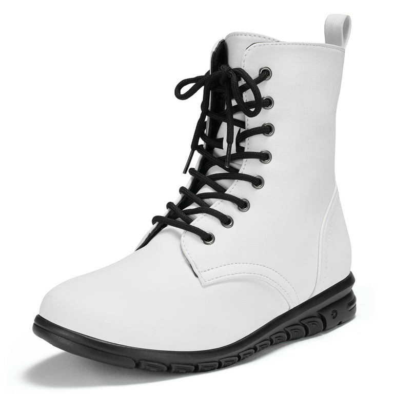 Ankle Boots White Combat Boots Walmart No Boundaries Women's