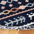 thumbnail image 3 of SAFAVIEH Marrakesh Lemoine Southwestern Polyester Area Rug, Navy/Multi, 6'7" x 6'7" Round, 3 of 8