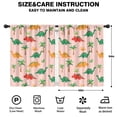 thumbnail image 2 of Blackout Kids Curtains,Pink Cartoon Dinosaurs Palms Pattern Childrens Insulated Curtains Set Of 2,Bedroom Essentials,Toddler Room Decor 42"x54", 2 of 5