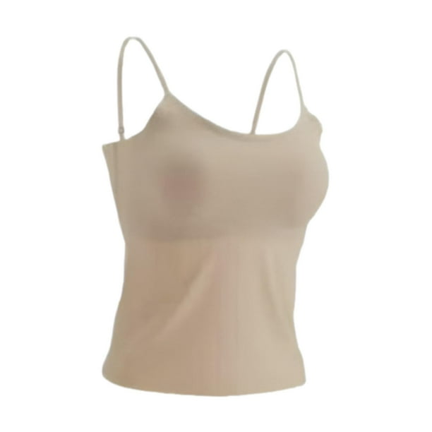 Camiseta de tirantes finas ajustables de secado rápido para mujer, ideal para usar debajo de otras prendas. Piel XL