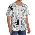 thumbnail image 4 of Easygdp Cowboy Men's Casual Short-sleeved Shirt with Pocket and Button Suitable for Beach Vacation Leisure - Small, 4 of 7