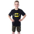 thumbnail image 7 of DC Comics Big Boys' Batman Logo Short Sleeve Shirt Pajama Short Set, 7 of 7