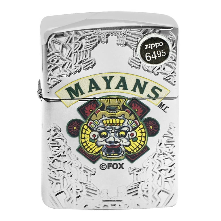 Zippo 49032 Mayans M.C. High Polish Chrome Lighter New in