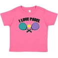 thumbnail image 3 of Inktastic I Love Padel Sports Quote Girls Baby T-Shirt, 3 of 5