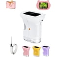 thumbnail image 1 of 1000x Handheld Microscope, 2026 New Portable Pocket Mini Microscope,Digital Microscopes,Portable Digiscope,4k 2.0" Screen with Slides Kit 200-1000x Zoom,for Photos and Videos,Home School (White), 1 of 8
