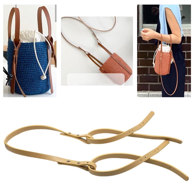 Correas de cuero PU, accesorios de paquete de repuesto, correa de hombro intercambiable, piezas de repuesto para correas de bolso cruzado, bandas de h Beige Baoblaze Reemplazo de la correa de hombro