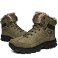 thumbnail image 1 of Bottes pour Hommes Hiver Bottes pour Hommes Super Chaudes Fourrure Bottes de Neige pour Hommes Bottes de Randonnée Antidérapantes en Caoutchouc Imperméables Bottines pour Hommes, 1 of 5
