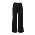 thumbnail image 6 of Wiholl Wide Leg Pants for Women Flowy Palazzo Drawstring Elastic Waist Trousers with Pockets Summer Beach Vacation Clothes, 6 of 7