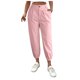 thumbnail image 1 of Pantalones de mujer de color liso con cremallera - Bolsillos en ángulo, tejido de seda helada - Secado rápido, transpirables, cintura con cordón ajustable para senderismo, yoga y actividades al air, 1 of 6