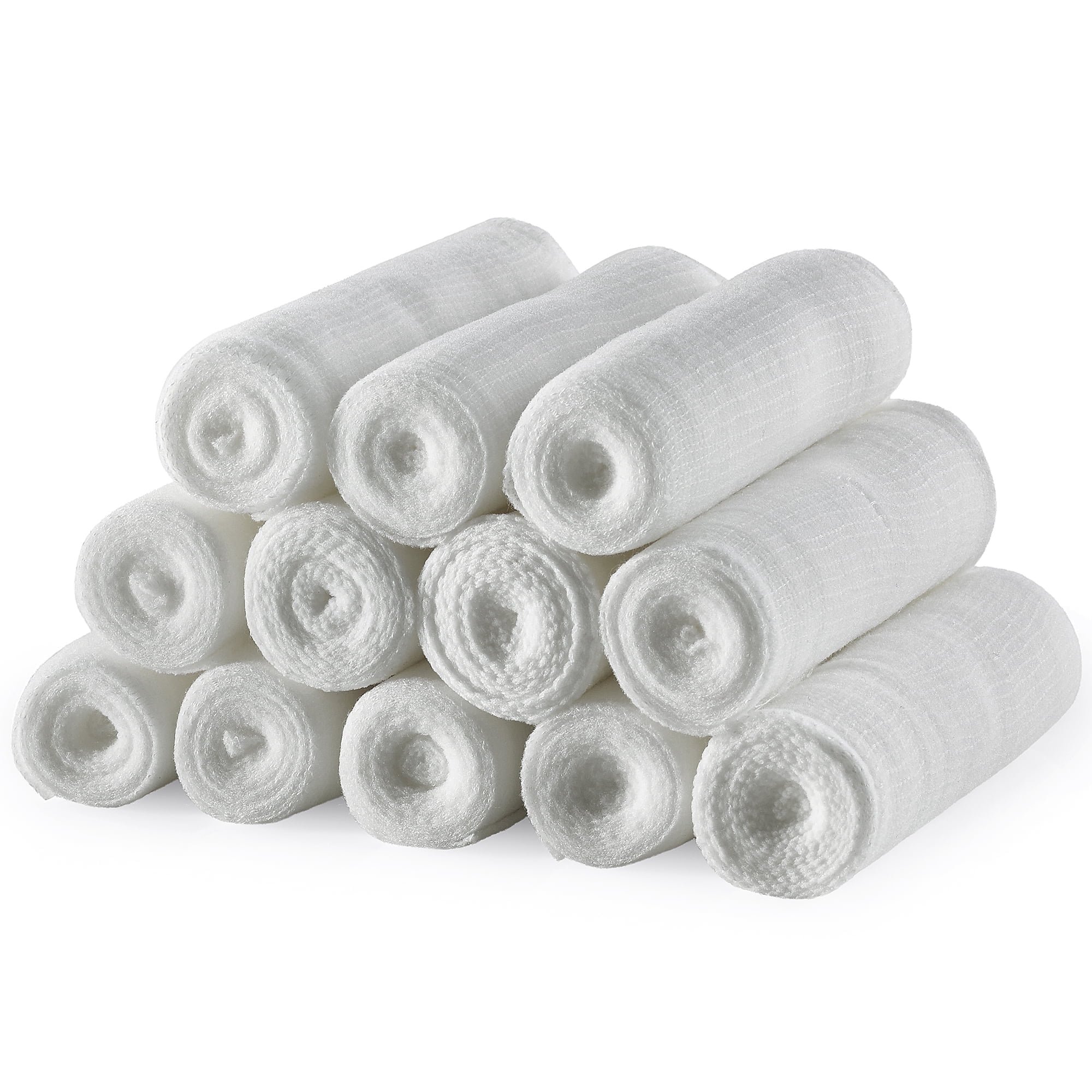 MEDca Medical Gauze Stretch Bandage Roll Tape, 4" x 4.1 Yards, 12 Count, 1 Pack