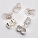 thumbnail image 5 of Conjunto de 25 Pares de Pendientes de Mariposa Bañados en Plata con Cierres Elegantes, 5 of 6