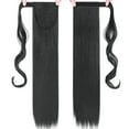 thumbnail image 2 of SEGO One Piece Ponytail Hair Extensions Clip in Wrap Around on Pony Tail Thick Real Natural Synthetic Fibre Ponytail Hairstyle Hairpiece for Women, 2 of 9
