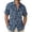 Blue*, variant on RUTAYY Men's Shirts Casual Short Sleeve Turndown Collar Leopard Print Button Down Summer Outdoor Party Holiday Beach Blouse