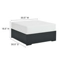 thumbnail image 5 of Modway Tahoe Aluminum Outdoor 5-Piece Sectional Sofa Set in Gray White, 5 of 10