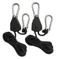 thumbnail image 1 of Trinquete Gancho Cuerda Polea de plástico 1/8 Accesorio de iluminación Cordón Trinquete Planta Luz Eslinga Cuerda ajustable Trinquete 4 piezas XianweiShao 8390614535251, 1 of 1