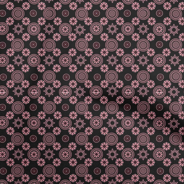oneOone Polyester Lycra Tissu Noir à Blocs Matière de Robe Tissu Imprimé Tissu au Mètre 56 Pouces de Large