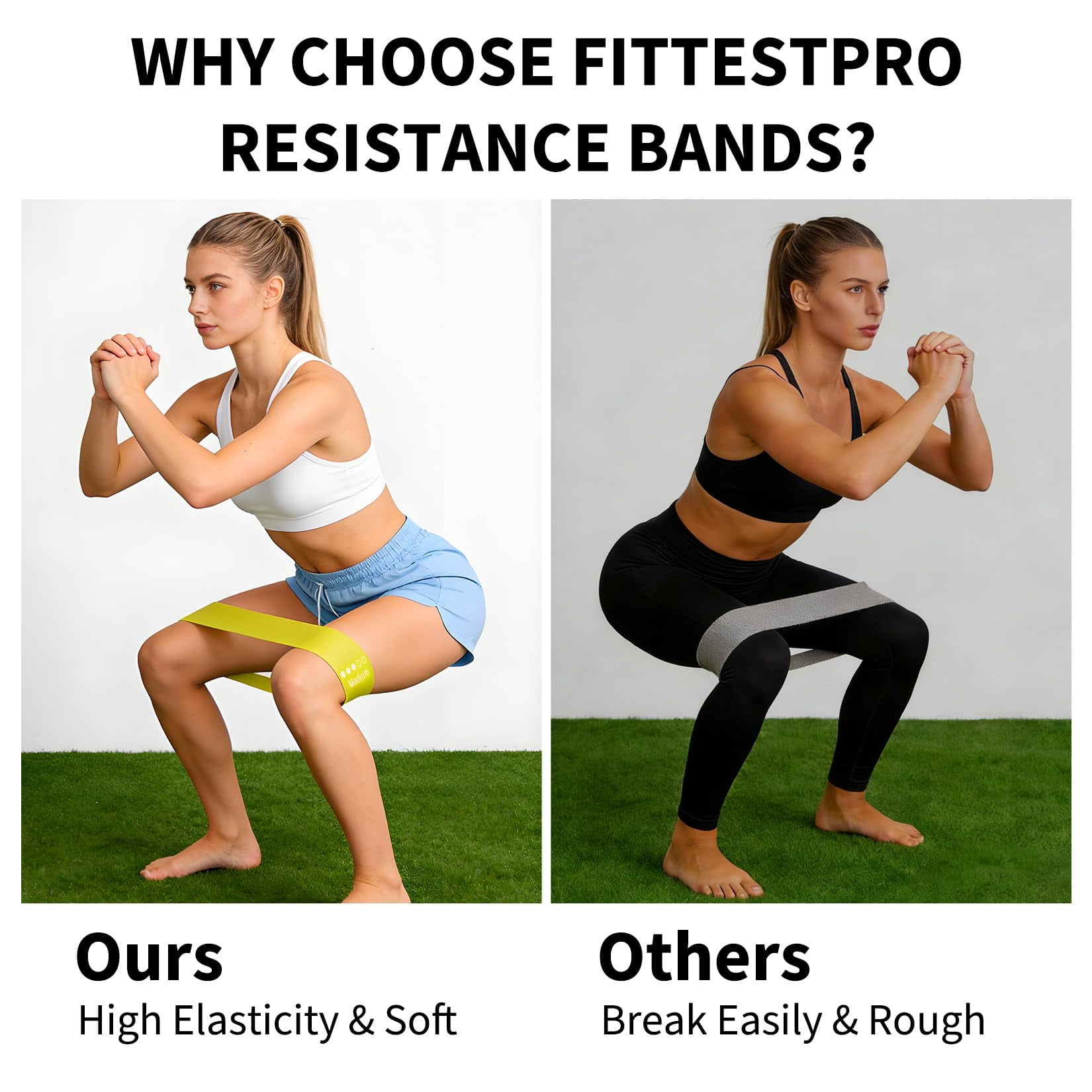 Resistance Bands Set 20/30 Pack, Exercise Bands for Working Out, TPE Elastic Workout Bands for Strength Training, Stretching