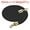 Black, variant on Uxcell 5 Feet Red Velvet Stanchion Rope, Crowd Control Barrier Rope with Snap Hook, Golden