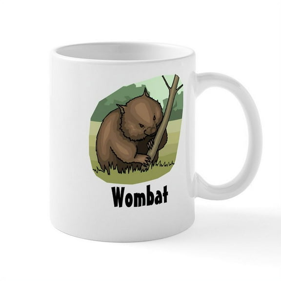 CafePress - Wombat Mug - 11 oz Ceramic Mug - Novelty Coffee Tea Cup