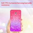 thumbnail image 4 of FIEWESEY For Alcatel Pixi 4 Phone Case Glitter Case Gradient Quicksand Series TPU Bumper Cushion Reinforced Corners Protective Bling Liquid Girls Women Case for Alcatel Pixi 4 6 inch - Pink+Purple, 4 of 7
