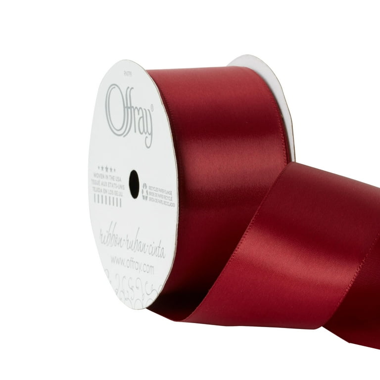 25yards Wine Red Satin Ribbons Single Face Grosgrain Ribbon Gift Wrapping  Suppli