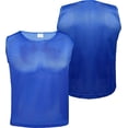 thumbnail image 6 of Athllete DURAMESH Set of 12 - Adult Scrimmage Vests/Pinnies/Team Practice Jerseys with Free Carry Bag (Azure Blue, Large), 6 of 9
