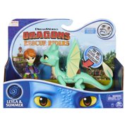 DreamWorks Dragons Rescue Riders, Summer and Leyla, Dragon and Viking Figures with Sounds and Phrases