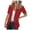 Red, variant on Casual Blazers fpr Women Short Sleeve Lapel Open Front Jackets with Pockets Solid Color Work Office Suit Jacket Button Fashion Minimalist Design Clothes for Daily & Work Beige L