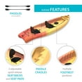 thumbnail image 5 of Lifetime Envoy 10.5 ft Sit-On-Top Tandem Kayak with Paddles, Sunset Fusion (91260), 5 of 24