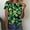 16-Multicolor, variant on TrendVibe365 St Patricks Day Women's Short Sleeve Tops and Blouses Green Plus Size Round Neck Polyester Casual St. Patricks Day Blouse Tops for Irish Themed Gifts L