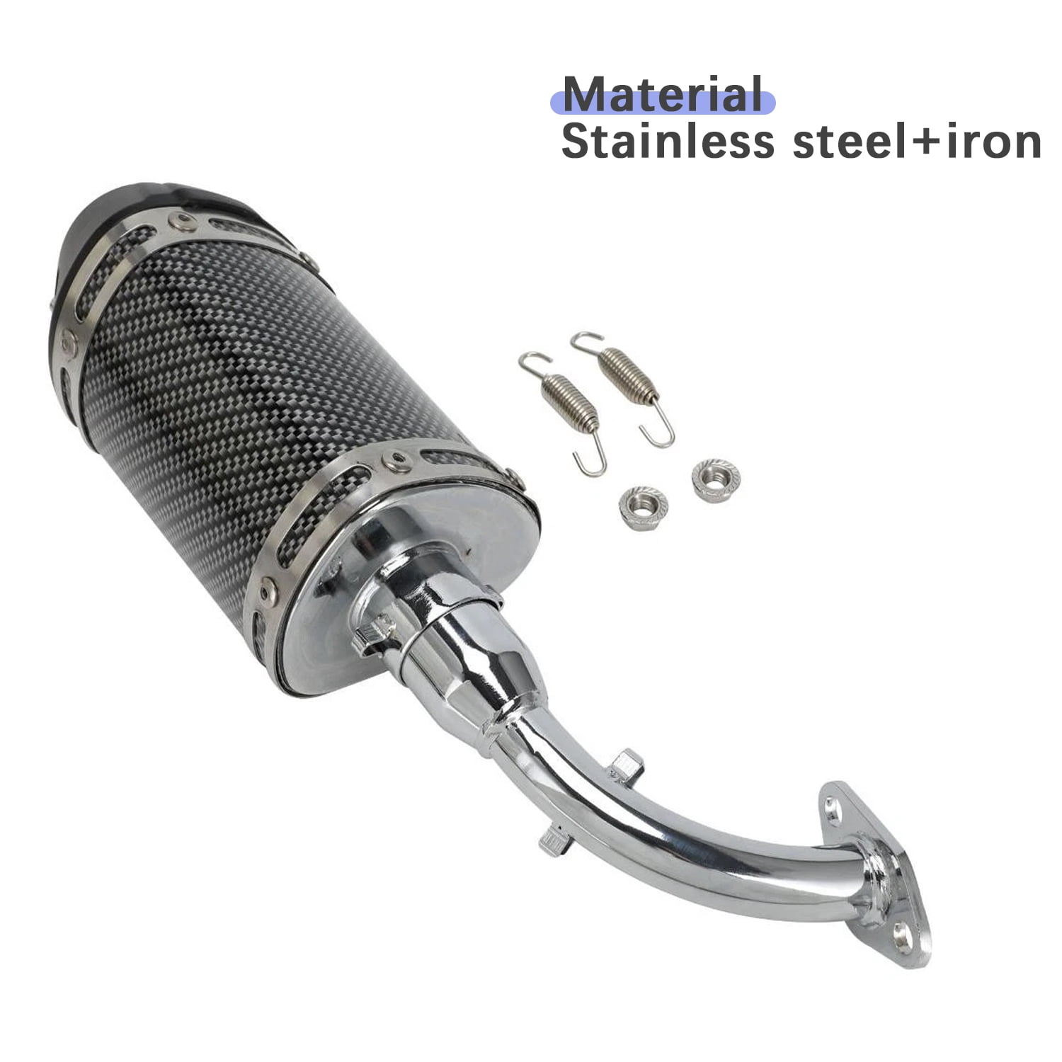 CT200U Mini Bike Full Exhaust Pipe Mufflers System for Coleman CT200U Motorcycle