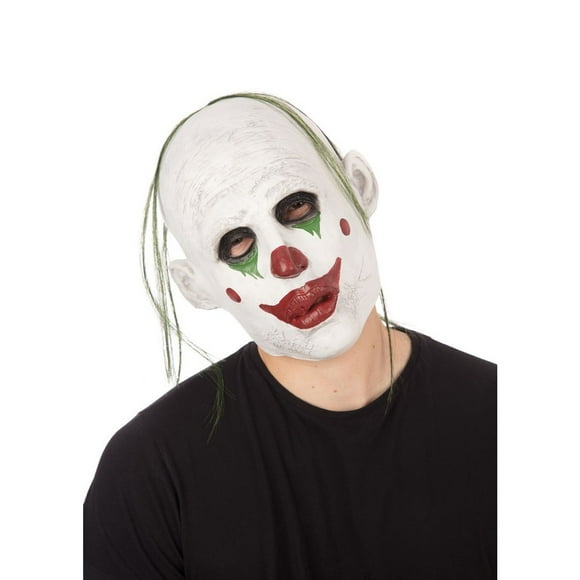 Bristol Novelty Mens/Womens Realistic Clown With Hair Halloween Mask