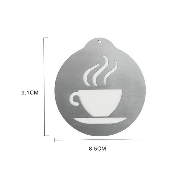 Custom Stainless Steel Coffee Stencils