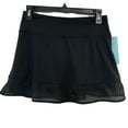 thumbnail image 2 of Ideology Womens Black Shadow-Stripe Built-in-Shorts Active Skort Size XS $39, 2 of 7