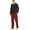Blk+Red Blk, variant on YUSHOW Mens Winter Pajamas Set Warm Fleece Henley Long Sleeve Top & Flannel Plaid Pajama Pants Pjs Sleepwear Size L