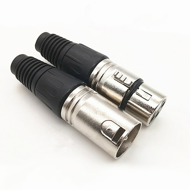 FOLOYORI 4Ud Conector Xlr Macho Y De 3 Para Cable Micrófono Con Caja ABS Multicolor