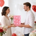 thumbnail image 4 of Heart Shape Kraft Paper Gift Bag for Valentine Candy Shopping and Bread Packaging, 4 of 6