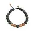 thumbnail image 3 of Fashion Matching Bracelets Adjustable Black Matte Rocks Diffuser Bracelet Prayer Beads Women Accessories Gifts for Men Coffee, 3 of 6