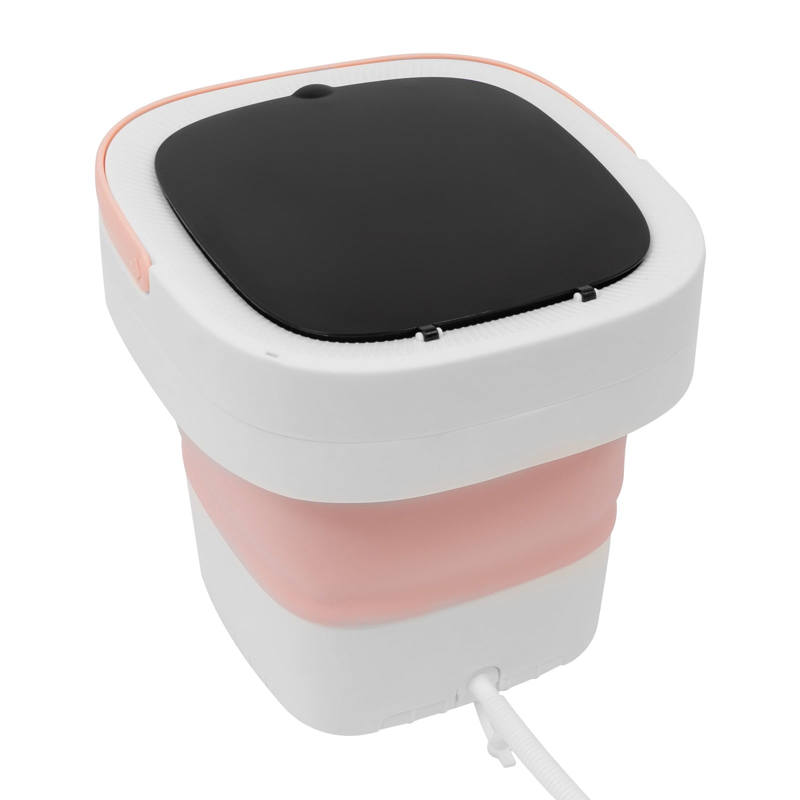 110V 3 Modes Portable Washing Machine Pink Mini Foldable Washing Machine Large Capacity Foldable Washing Machine