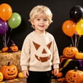 thumbnail image 7 of Gerichy Toddler Baby Girl Boy Halloween Sweatshirt Long Sleeve Pumpkin Shirt Crewneck Sweater Top 6 12 18 24 Months 2T 3T 4T Fall Clothes, 7 of 7
